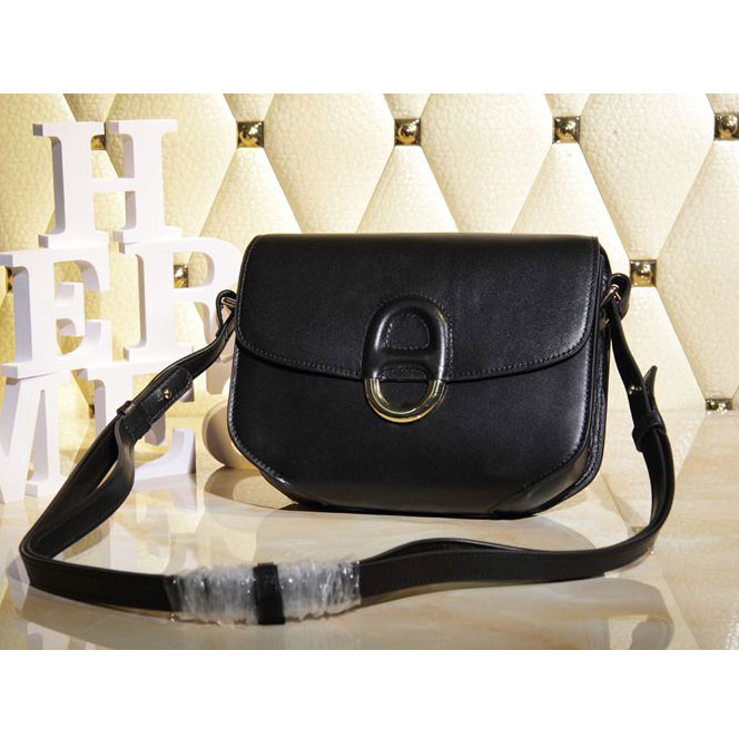 2015 Hermes Cherche Midi Bag Calfskin Leather H1518 Black