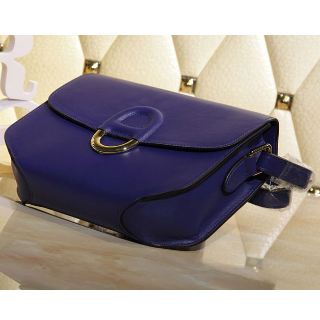 2015 Hermes Cherche Midi Bag Calfskin Leather H1518 Blue