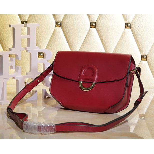 2015 Hermes Cherche Midi Bag Calfskin Leather H1518 Burgundy