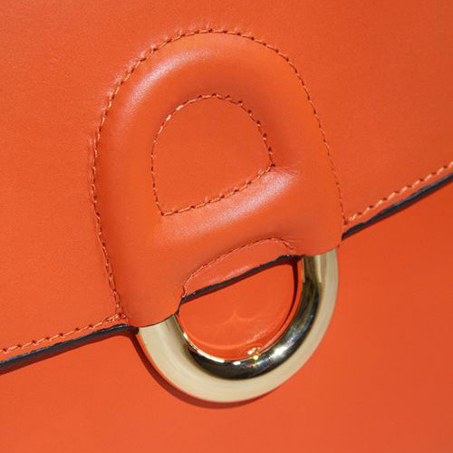 2015 Hermes Cherche Midi Bag Calfskin Leather H1518 Orange