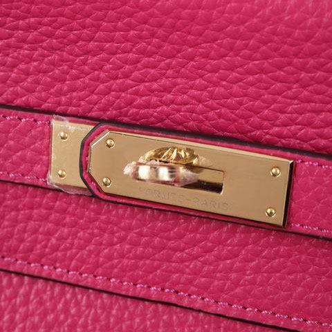 2015 Hermes Kelly 35CM Shoulder bag clemence leather in Rose