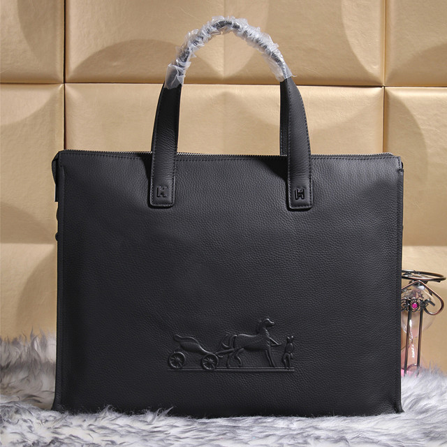 2015 Hermes Original Calf Leather Tote Bag H3838 Black