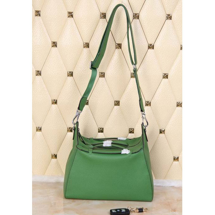 2015 Hermes Oxer Top Handle Messenger Bag H8096 Green