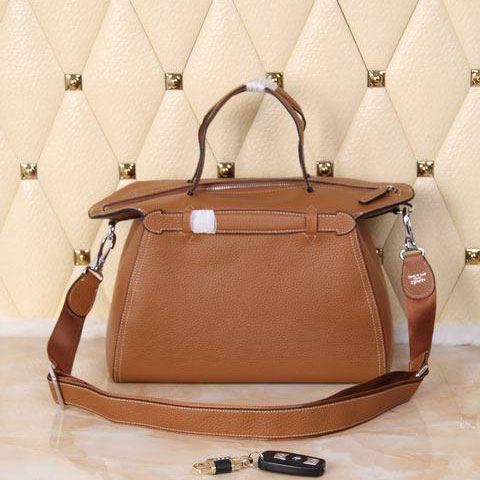 2015 Hermes Oxer Top Handle Messenger Bag H8096 Wheat