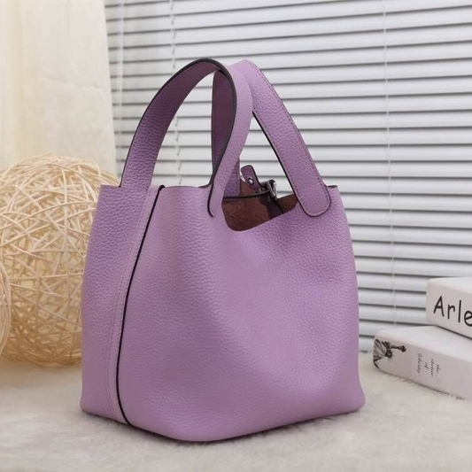 2015 Hermes Picotin Lock MM Bag in Clemence Leather H8616 Lavender