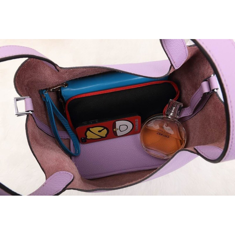 2015 Hermes Picotin Lock MM Bag in Clemence Leather H8616 Lavender