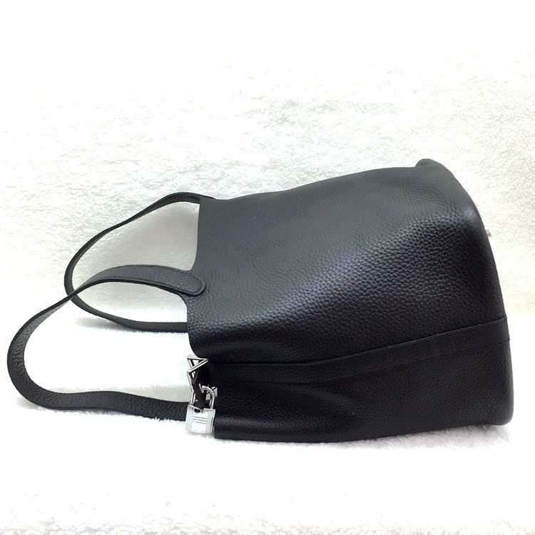 2015 Hermes Picotin Lock MM Bags Clemence Leather H1048 Black