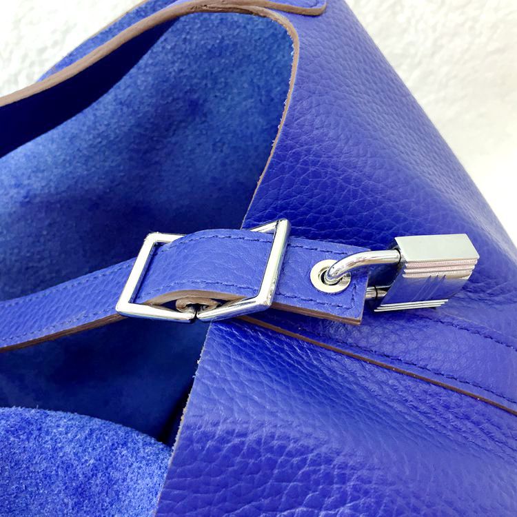 2015 Hermes Picotin Lock MM Bags Clemence Leather H1048 Blue