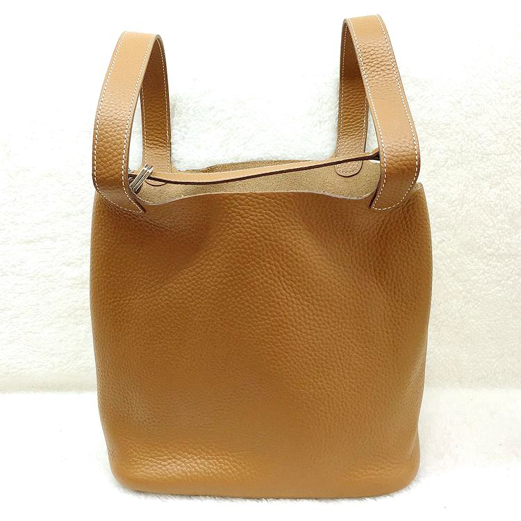 2015 Hermes Picotin Lock MM Bags Clemence Leather H1048 Camel