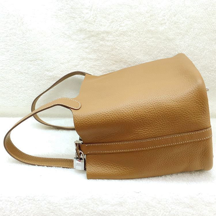 2015 Hermes Picotin Lock MM Bags Clemence Leather H1048 Camel