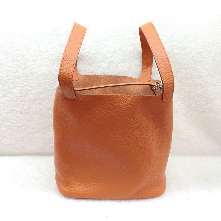 2015 Hermes Picotin Lock MM Bags Clemence Leather H1048 Orange