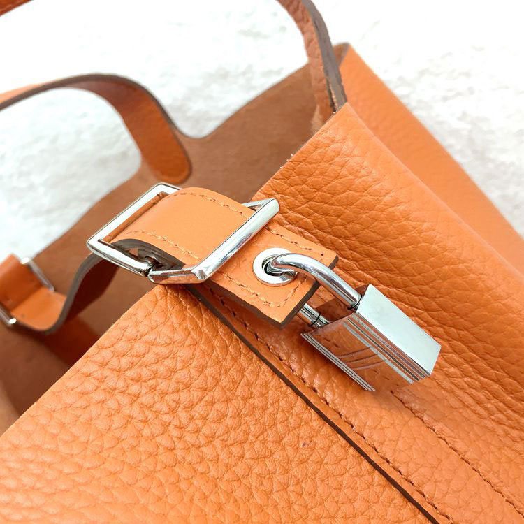 2015 Hermes Picotin Lock MM Bags Clemence Leather H1048 Orange