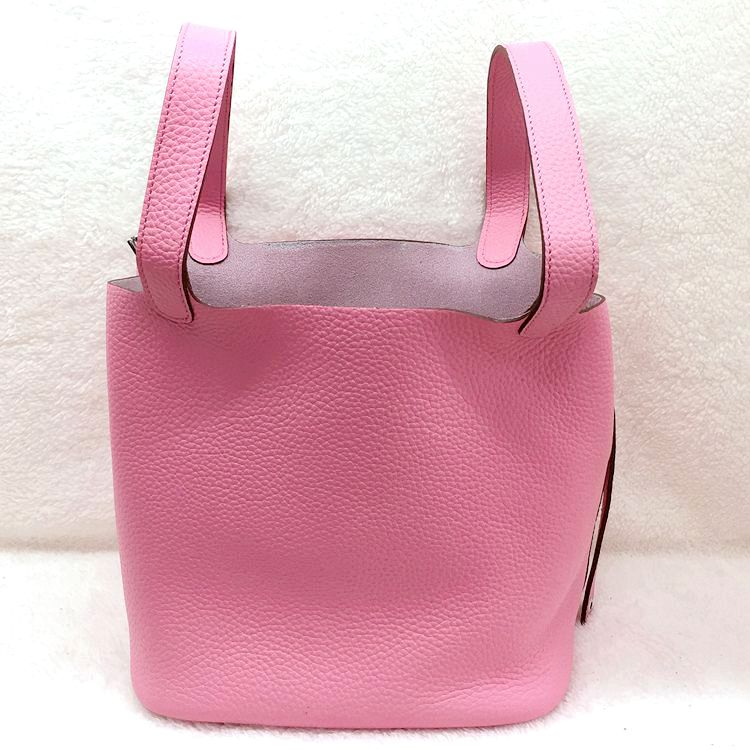 2015 Hermes Picotin Lock MM Bags Clemence Leather H1048 Pink