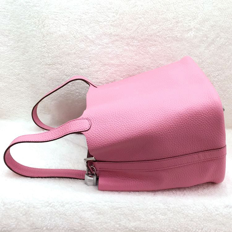 2015 Hermes Picotin Lock MM Bags Clemence Leather H1048 Pink