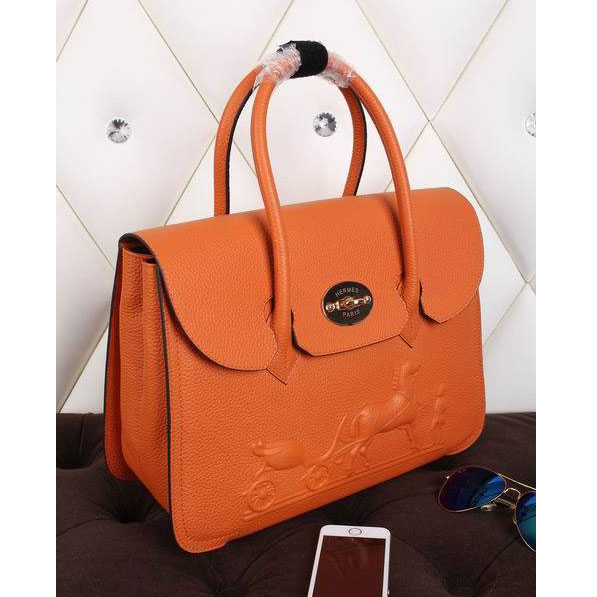 2015 Hermes Tote bag clemence leather H0345 in Orange