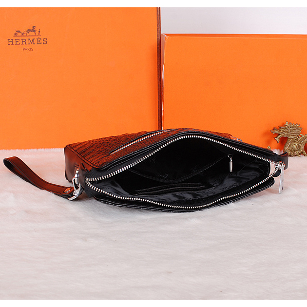 2015 Hermes crocodile Leather Clutch H319 Black