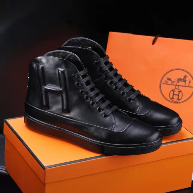 2015 Hermes men High-top boots