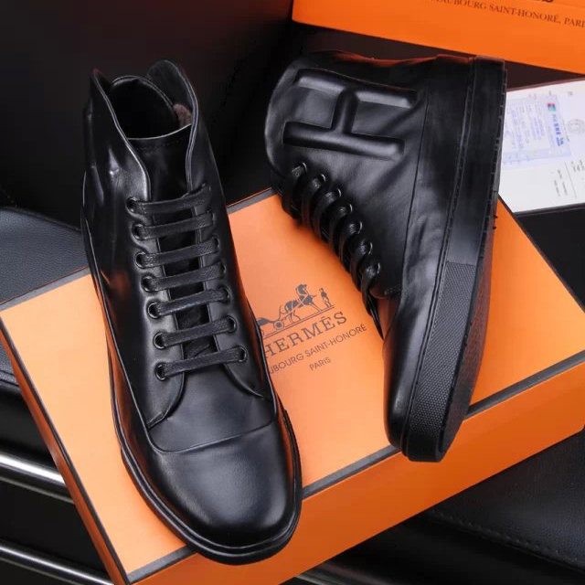 2015 Hermes men High-top boots