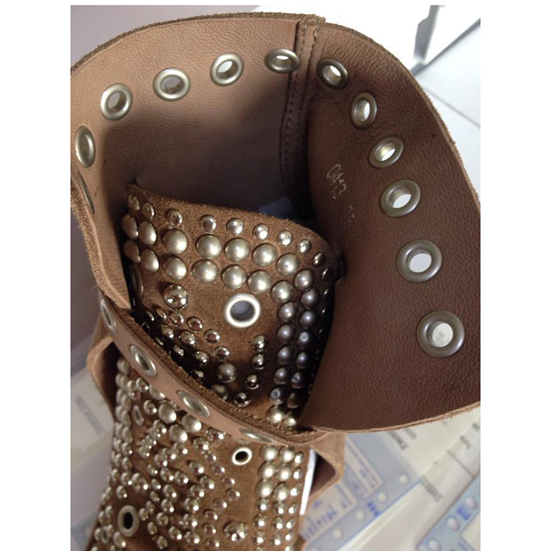 2015 Isabel women Buckskin rivets Boots