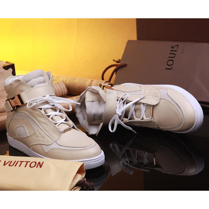 2015 Louis vitton High-top casual shoes