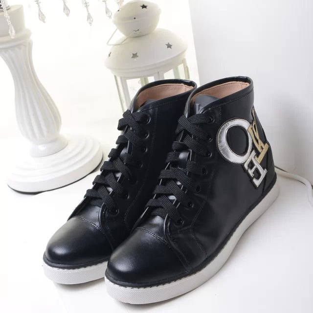 2015 Louis vitton Strap casual high-top boots