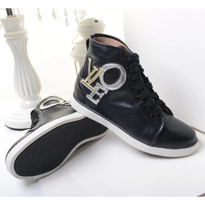 2015 Louis vitton Strap casual high-top boots