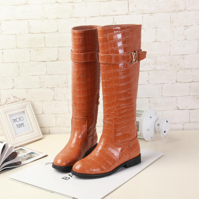 2015 Louis vitton women Crocodile high boots