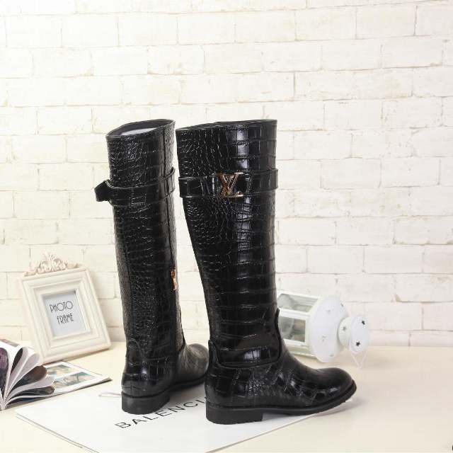 2015 Louis vitton women Crocodile high boots