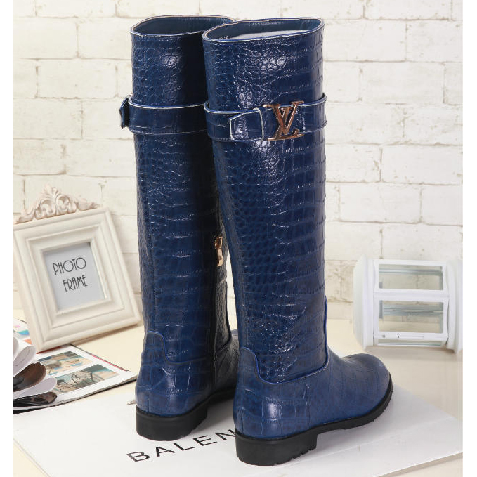 2015 Louis vitton women Crocodile high boots