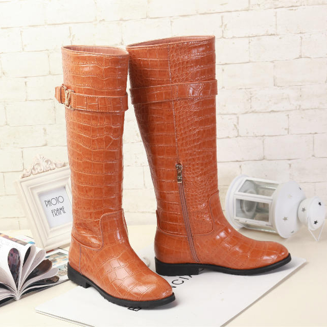 2015 Louis vitton women Crocodile high boots