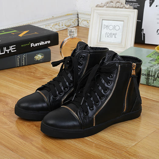 2015 Louis vitton women zipper decoration High-top boots