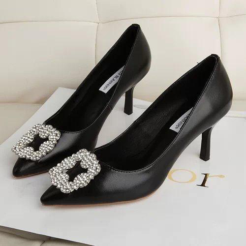 2015 MB women Diamond buckle heels shoes