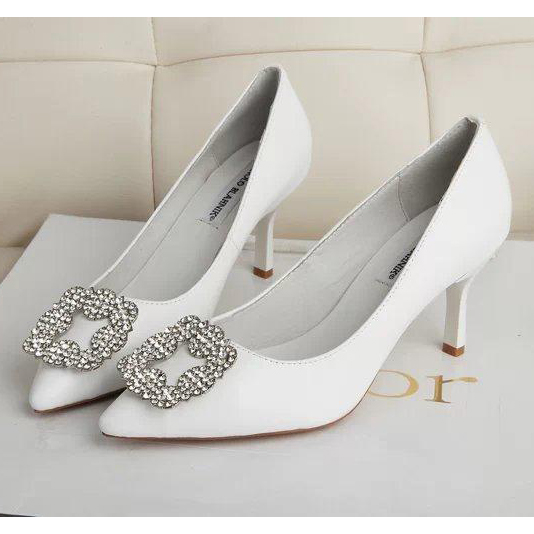 2015 MB women Diamond buckle heels shoes