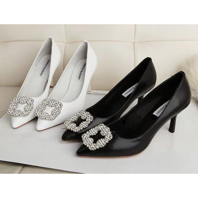 2015 MB women Diamond buckle heels shoes