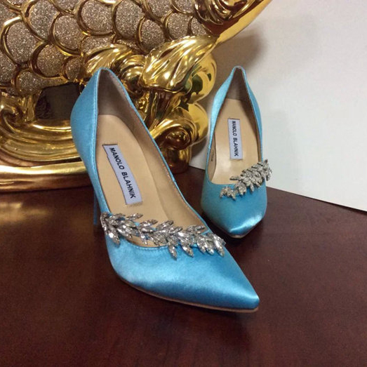 2015 Manolo Blahnik(MB) women Rhinestone high-heeled shoes