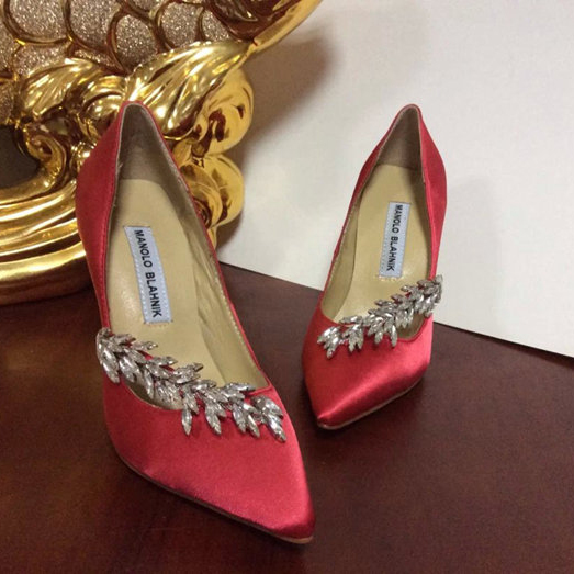 2015 Manolo Blahnik(MB) women Rhinestone high-heeled shoes