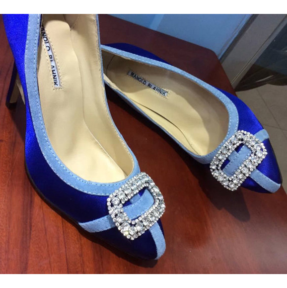 2015 Manolo Blahnik(MB) women Rhinestone high-heeled shoes