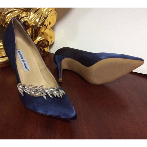 2015 Manolo Blahnik(MB) women Rhinestone high-heeled shoes