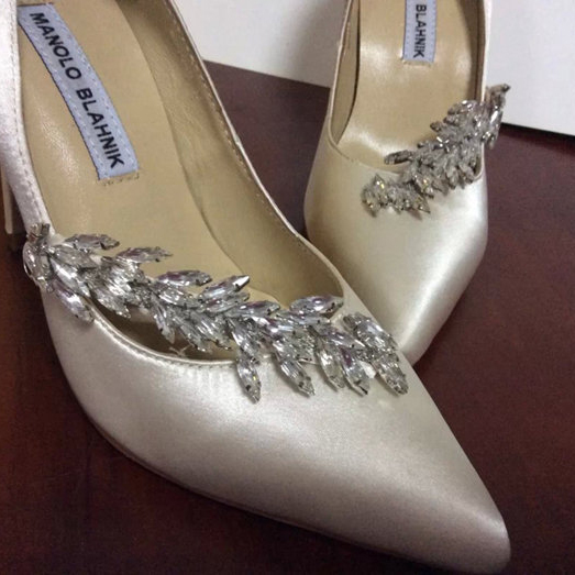 2015 Manolo Blahnik(MB) women Rhinestone high-heeled shoes