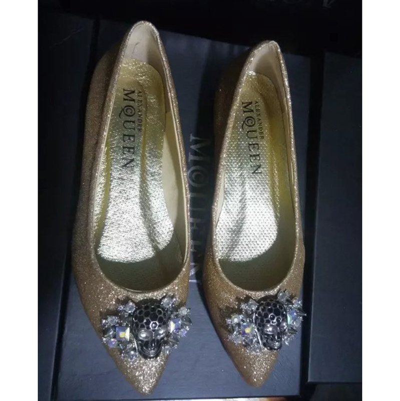 2015 Mcqueen women Flats shoes