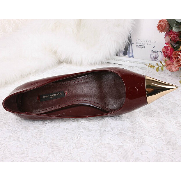 2015 New Arrivals Louis vitton embossed patent leather high-heeled women shoes