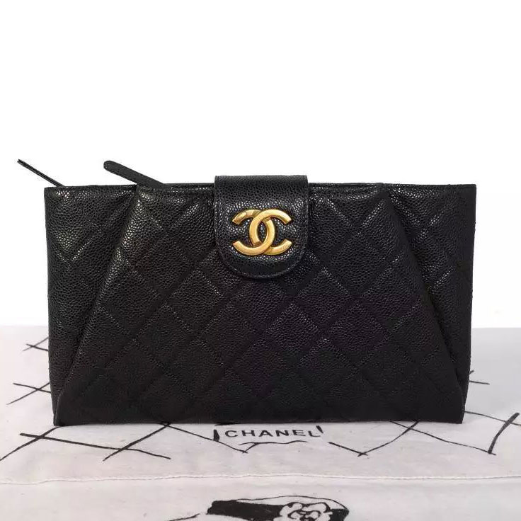 2015 New Chanel Bag Original Caviar Leather A45009 Black