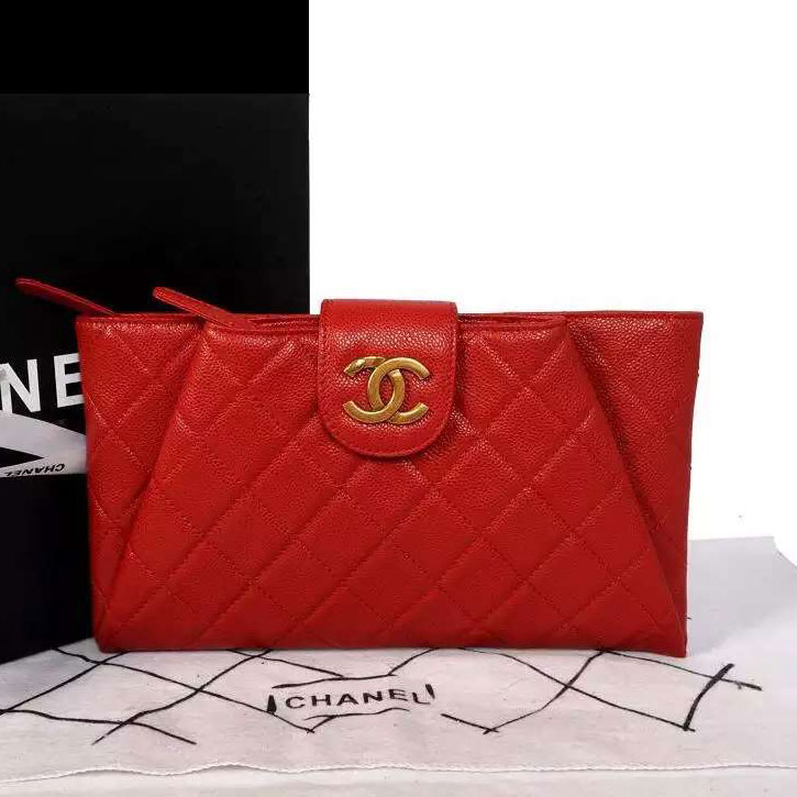 2015 New Chanel Bag Original Caviar Leather A45009 Red