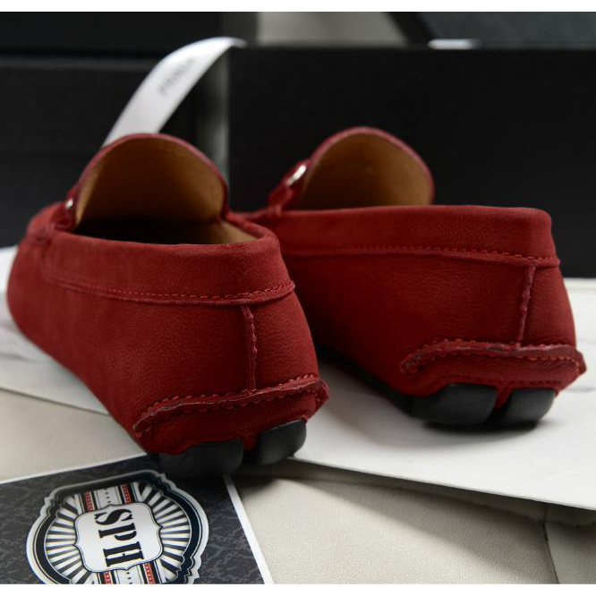 2015 Prada men Buckskin leather casual shoes