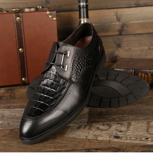 2015 Prada men Crocodile stripes casual shoes