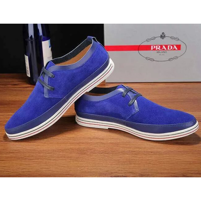 2015 Prada men Nubuck casual shoes