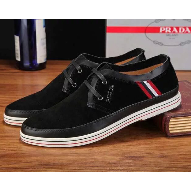 2015 Prada men Nubuck casual shoes