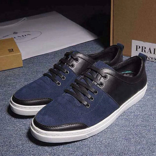 2015 Prada men Nubuck casual shoes