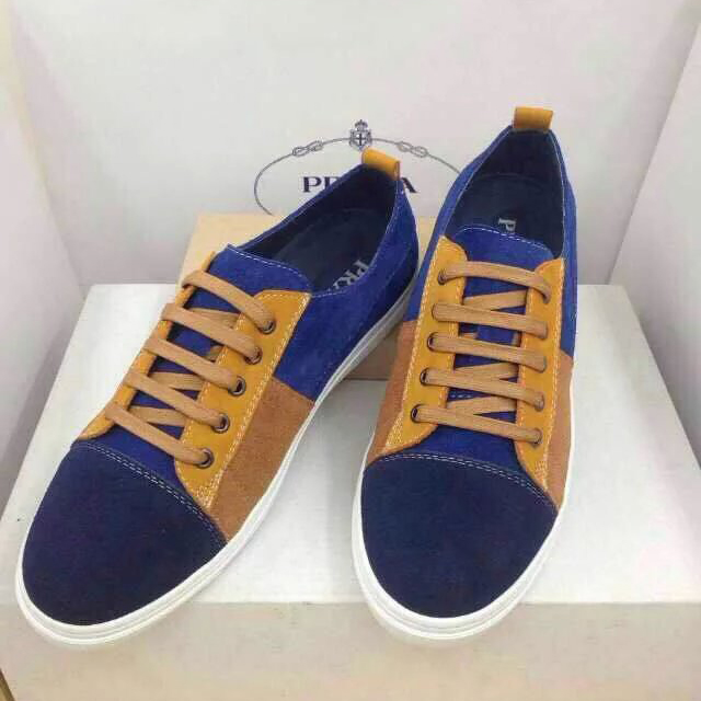 2015 Prada men Nubuck casual shoes