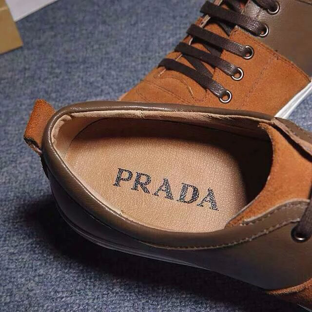 2015 Prada men Nubuck casual shoes